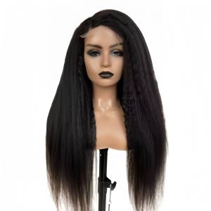 13x4 HD Lace Front Yaki Straight Human Hair Wig