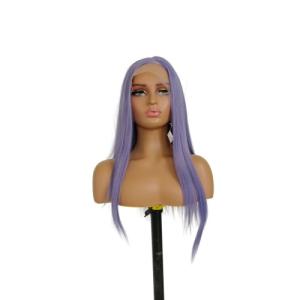 Lavender Purple Synthetic Straight Lace Front Wig
