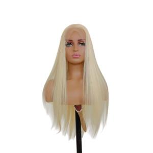 Platinum Blonde Silky Straight Lace Front Wig