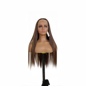 Synthetic Highlight Straight Lace Front Wig